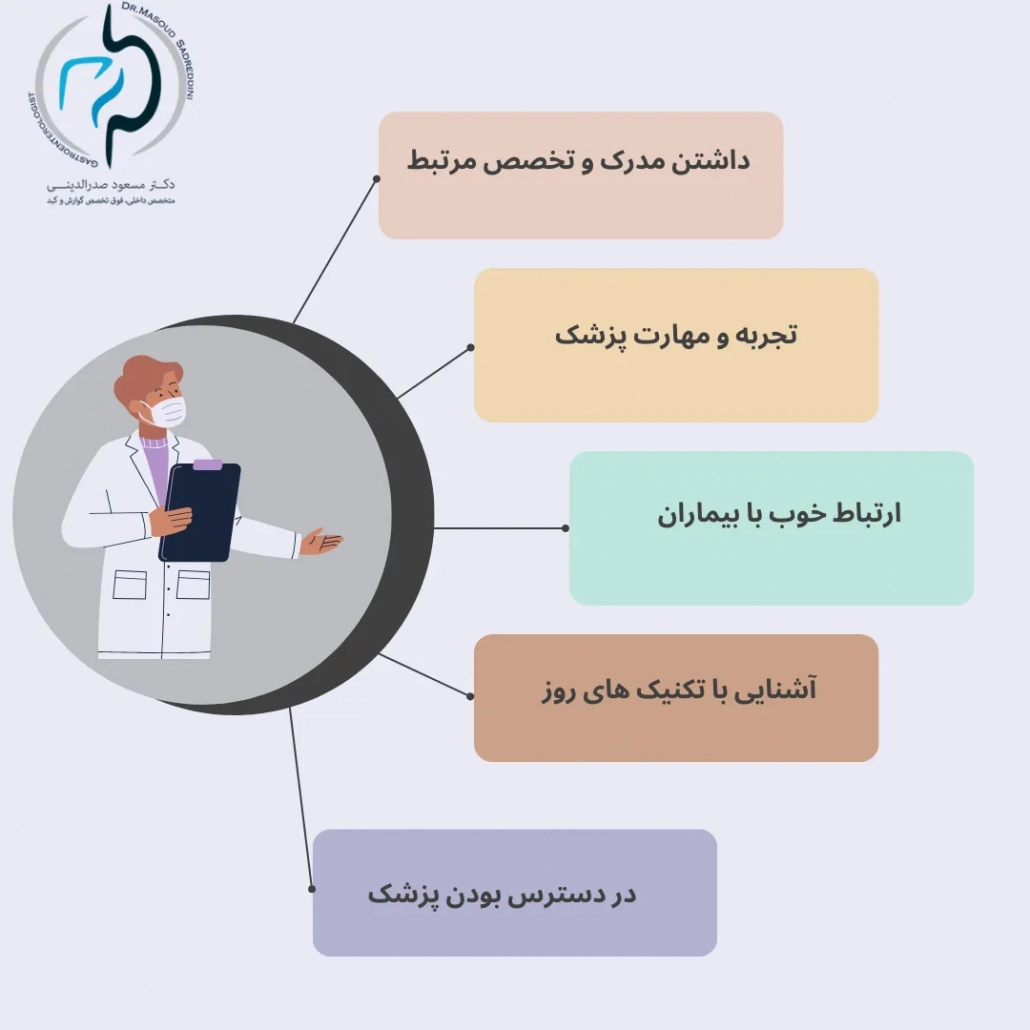 ویژگی بهترین فوق تخصص گوارش